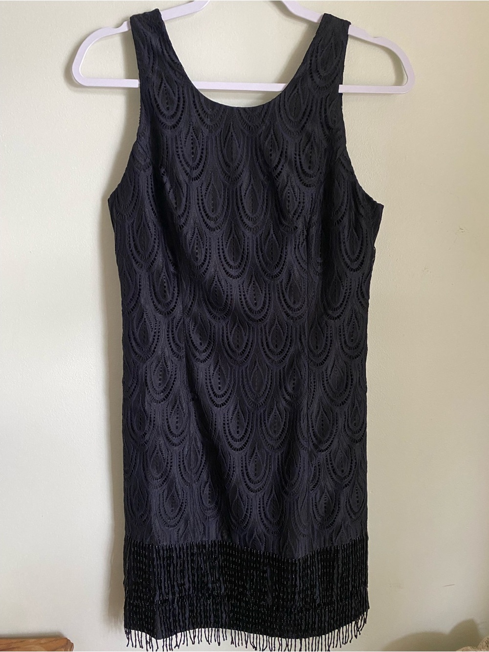 Lilly Pulitzer Murray Flapper Black Dress with Beaded Hem